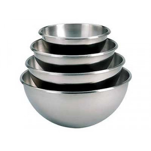 Cul de Poule Ø 20 cm Bassine 1/2 ronde inox Cul de Poule Ø 20 cm Bassine 1/2 ronde inox