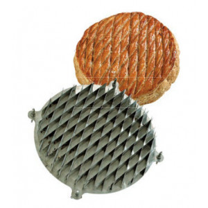 Découpoir Galette Losanges en Inox 24 cm