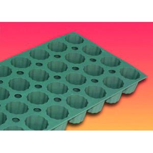 Elastomoule à mini Cannelés - 28 empreintes 30 x 17,6 cm - Silicone de Buyer Elastomoule à mini Cannelés - 28 empreintes 30 x 17,6 cm - Silicone de Buyer