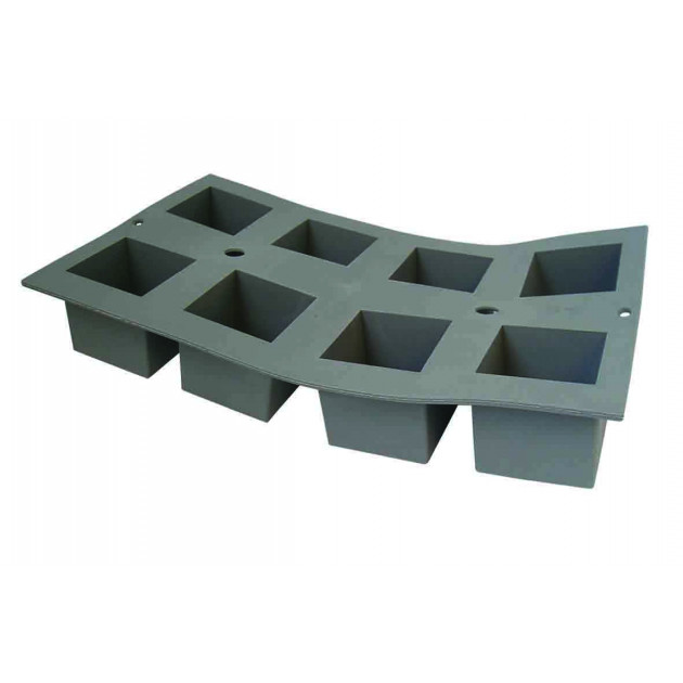FIN DE SERIE Elastomoule mini-Cube - 8 empreintes 30 x 17.6 cm - Silicone de Buyer