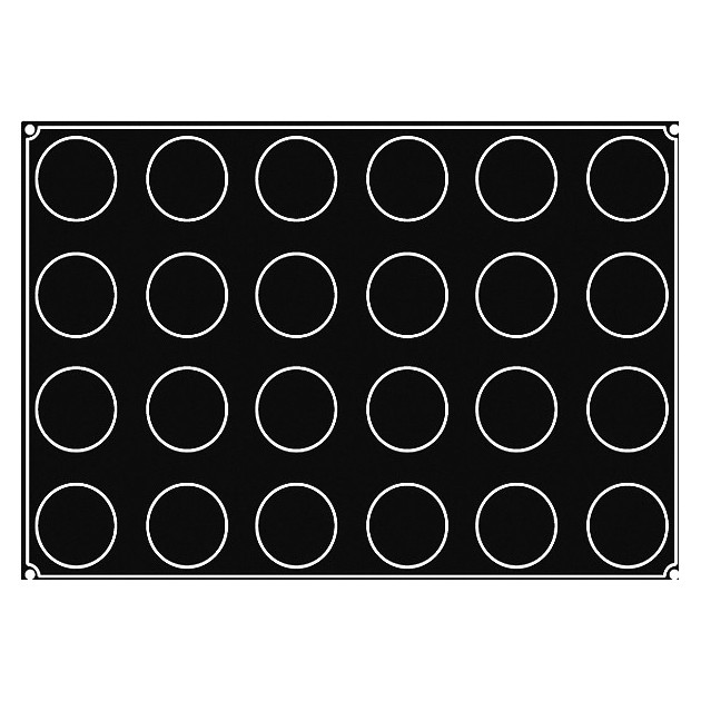 Plaque Silicone Demi-Spheres x 24 Pavoflex