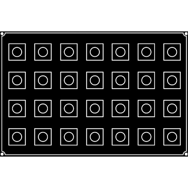 Moule silicone - 28 Cubes Pavoflex