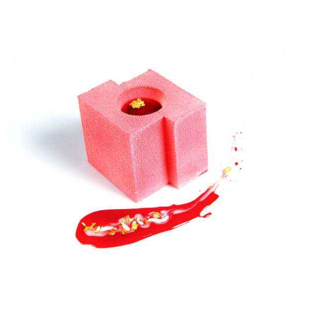 Idee de presentation d'un Cube Tekno - Moule silicone Pavoflex