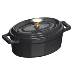 Mini Cocotte ovale 11 cm Staub fonte Noir