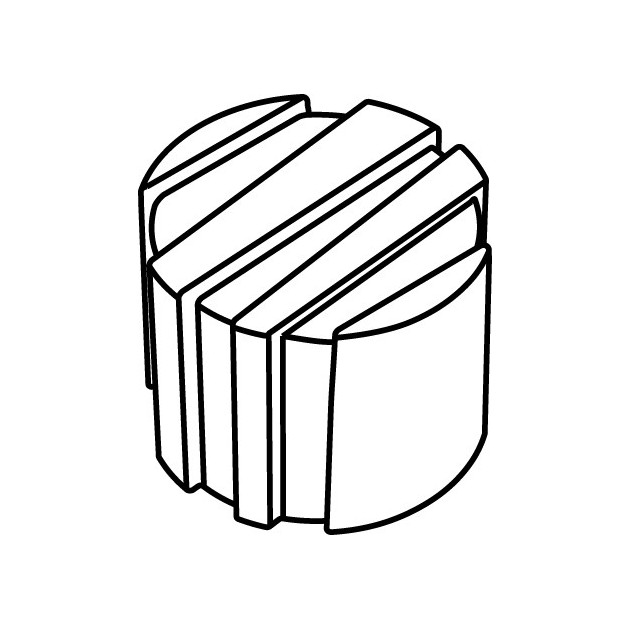 Forme finale d'un Rond Raye - Moule silicone Pavoflex