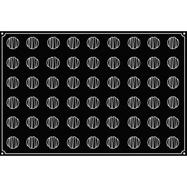 Presentation Moule 54 Mini-Ronds Rayes Pavoflex