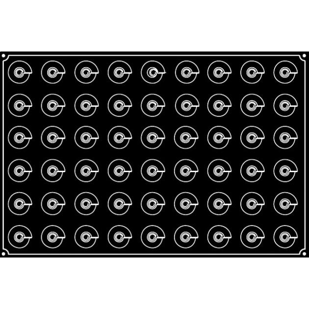 Moule pour 54 Mini-Cones Pavoflex Moule pour 54 Mini-Cones Pavoflex