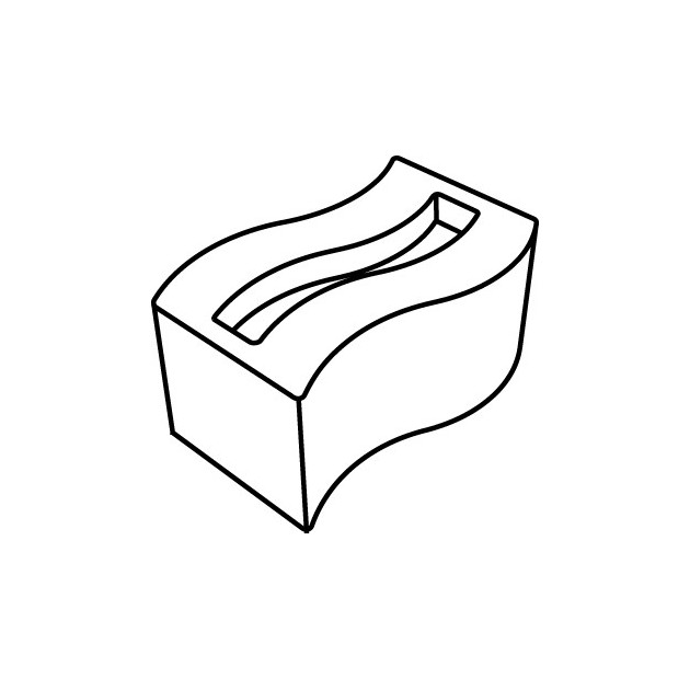 Forme de la preparation avec le moule 25 Rectangles Vagues Pavoflex Forme de la preparation avec le moule 25 Rectangles Vagues Pavoflex