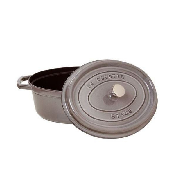 Cocotte Ovale 29 cm Gris graphite Staub Fonte 4.25 l Cocotte Ovale 29 cm Gris graphite Staub Fonte 4.25 l