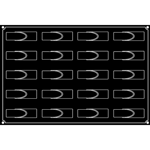 Presentation Moule silicone 20 Bandes Rondes Pavoflex Presentation Moule silicone 20 Bandes Rondes Pavoflex