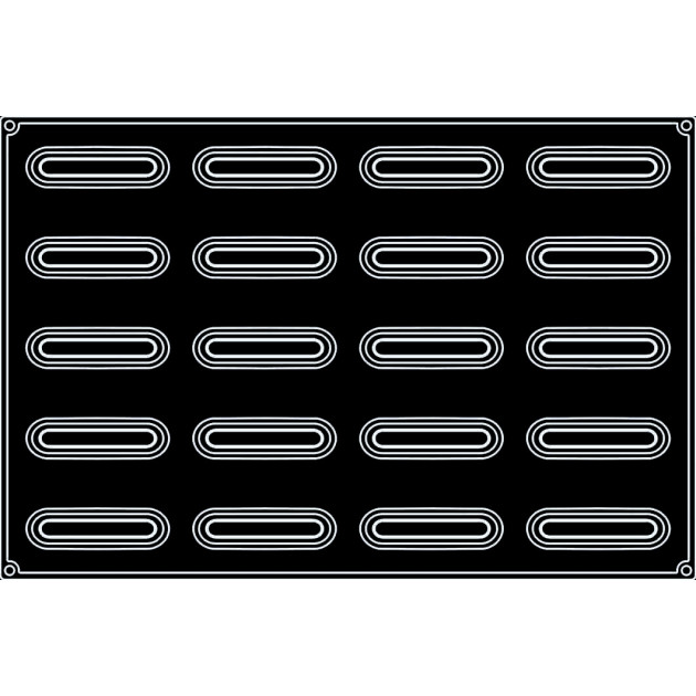 Moule Pavoflex pour 20 Bandes Creuses