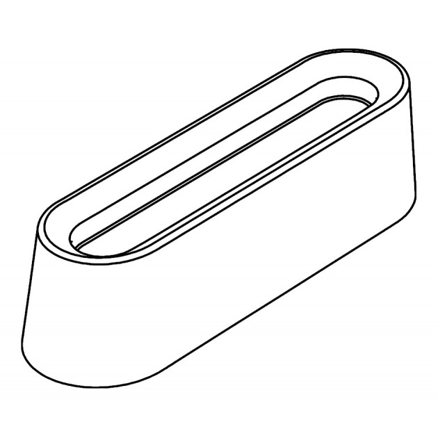 Forme d'une Bande Creuse avec le moule silicone Pavoflex