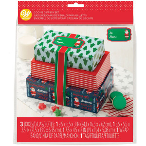 - Sachet Bonbons Noel en Carton avec Fen/êtres 6 de Chaque Lot de 12 BELLE VOUS Boite /à Biscuits Noel - Boite pour Chocolat Noel Facile /à Assembler 2 Motifs Diff/érents 20 x 11 x 7 cm