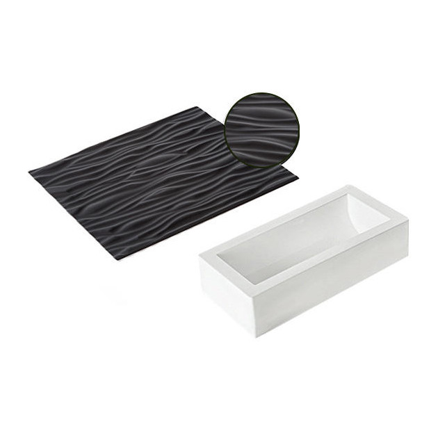 Coffret 3 moules silicone bûche (moule, insert, semelle