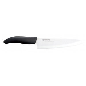Petit couteau d'office 7,5 cm lame céramique - manche noir - TK-075WH-BK -  KYOCERA