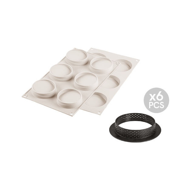 Kit Silikomart 1 Moule + 6 Cercles Perforés