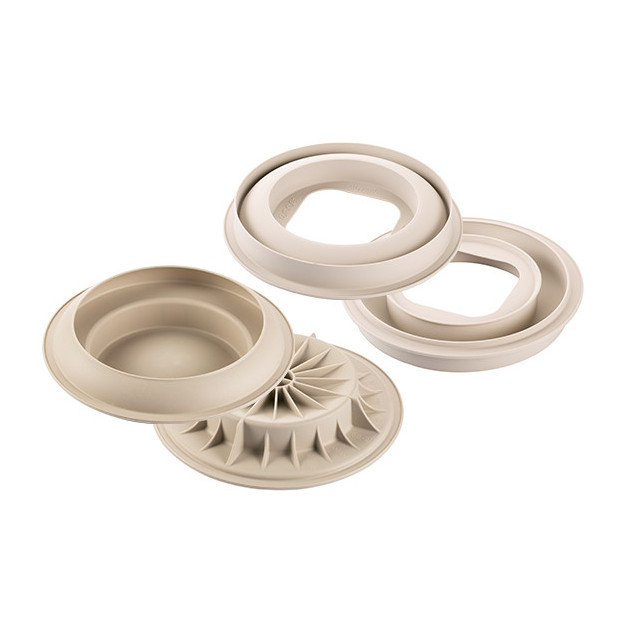 Moule Silicone IO & TE Ø 21 cm x H 6 cm Silikomart 3D Design