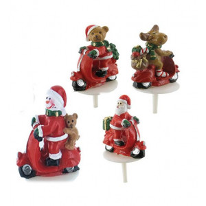 Sujets de Noël en Scooter Sujet Résine x50 Sujets de Noël en Scooter Sujet Résine x50