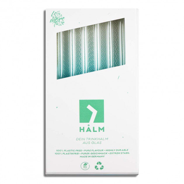 Lot de 4 pailles réutilisables dans Packaging sans plastique