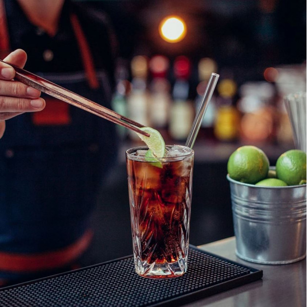 Pailles pour cocktail et long drink de 23cm réutilisables