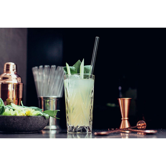 Pailles en verre transparentes de 23cm Pailles en verre transparentes de 23cm