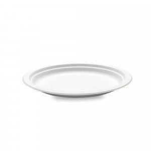 Assiette biodégradable ronde en Canne à sucre Ø15,5 cm (x50) Crokus Assiette biodégradable ronde en Canne à sucre Ø15,5 cm (x50) Crokus
