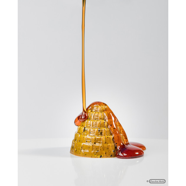 Chocolat en Forme de Ruche réalisé à l'aide de la plaque à chocolat Chocolat World Chocolat en Forme de Ruche réalisé à l'aide de la plaque à chocolat Chocolat World