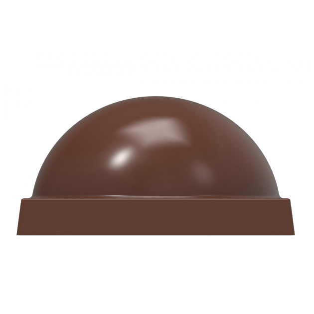 Moule Chocolat Demi Sphère sur Carré 29,5 mm Chocolate World
