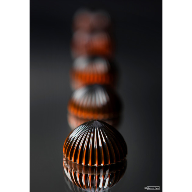 Chocolat Demi Sphère Plissée Chocolat World