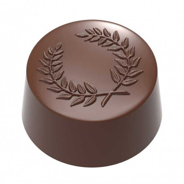 Moule Chocolat Praline Ronde Laurier 31 mm (x21) Chocolate World
