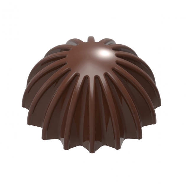 Moule Chocolat Demi Sphère Plissée 28 mm (x21) Chocolate World