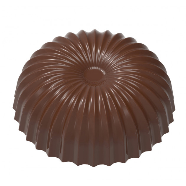 Moule Chocolat Demi Sphère Plissée Evasée 30,5 mm (x21) Chocolate World