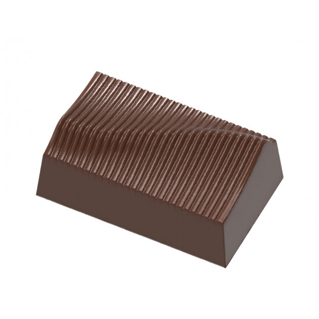 Moule Chocolat Rectangle Plissé 35mm (x24) Chocolate World
