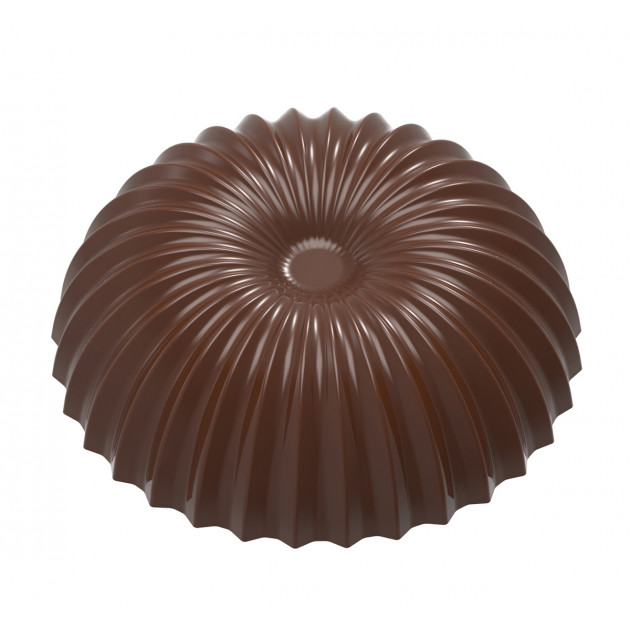 Moule Chocolat Demi Sphère Plissée Evasée 46,5 mm (x10) Chocolate World