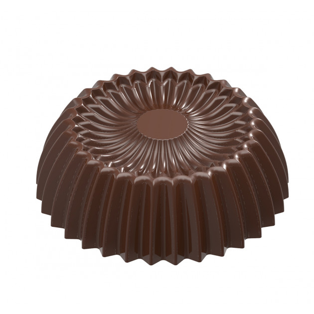 Moule Chocolat Praline Plissée Evasée 30,5 mm (x21) Chocolate World