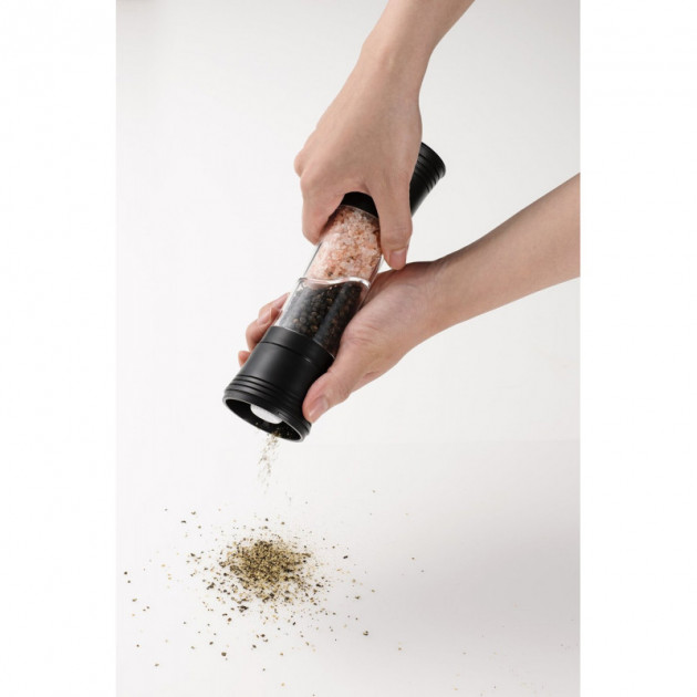 Moulin Universel 2 en 1 Céramique Réglable Kyocera Noir Moulin Universel 2 en 1 Céramique Réglable Kyocera Noir