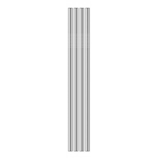 Paille en Inox Droite 21,5cm x4 Lebrun