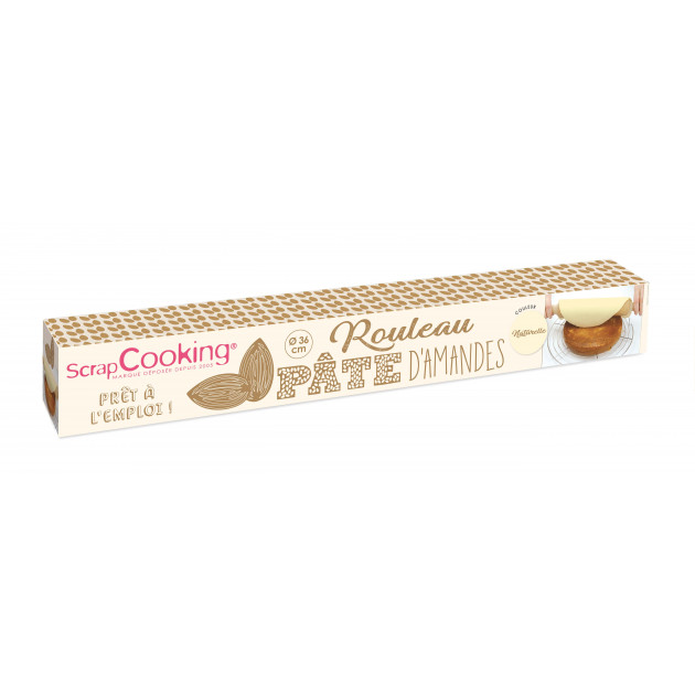 Pâte d'Amande Blanc en Rouleau ⌀ 36 cm 300g Scrapcooking