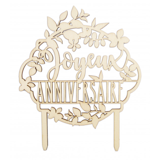 Cake Topper Bois Joyeux Anniversaire 12 9 Cm Scrapcooking Cuisineaddict Com Achat Vente Cake Topper Bois Joyeux Anniversaire 12 9 Cm Scrapcooking Cuisineaddict Com Achat Vente
