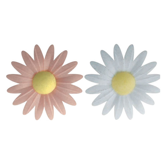 Fleur Azyme Bio Marguerite Rose et Blanche 4,5 cm x10 Florensuc -  Cuisineaddict.com, Achat, Vente