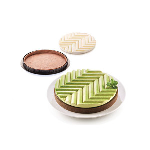 Moule Silicone Tarte Graphique Ø 25 cm Silikomart 3D Design Moule Silicone Tarte Graphique Ø 25 cm Silikomart 3D Design