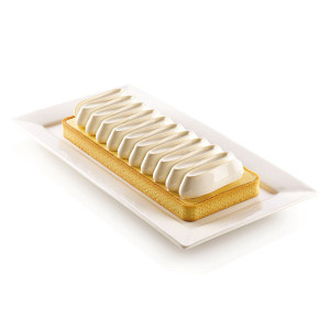 Moule Silicone Tarte Nouvelle Vague 26,5 x 10,5 cm Silikomart 3D Design Moule Silicone Tarte Nouvelle Vague 26,5 x 10,5 cm Silikomart 3D Design