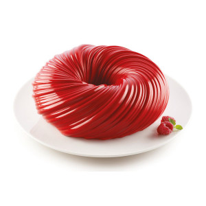 Moule Silicone Intreccio Ø 21 cm x H 7 cm Silikomart 3D Design Moule Silicone Intreccio Ø 21 cm x H 7 cm Silikomart 3D Design