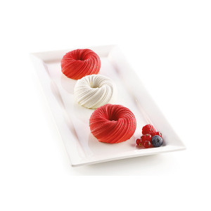 Mini Moule Silicone Individuel pour Patisserie: petit format de gateau,  rond, plat souple