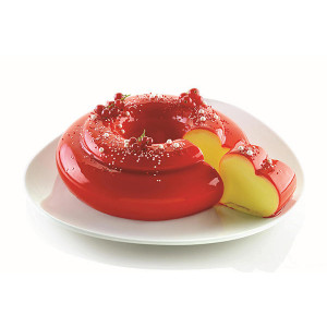 Moule à gâteau en silicone cœur Heartbeat Silikomart 25cm - Planète Gateau