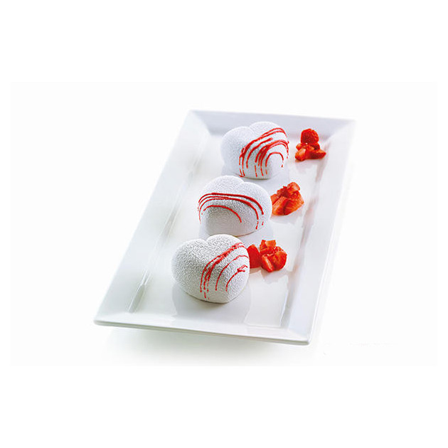 Moule Silicone 8 Cuorinco 6,5 x 6,5 cm Silikomart 3D Design