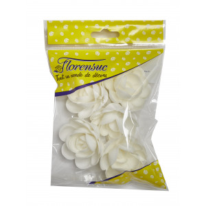 Fleur Azyme Bio Rose Blanche 5 cm x5 Florensuc Fleur Azyme Bio Rose Blanche 5 cm x5 Florensuc