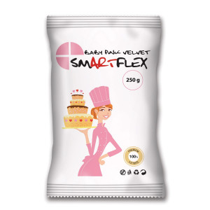 Pâte à Sucre Rose Baby Pink Velvet 250g Smartflex Pâte à Sucre Rose Baby Pink Velvet 250g Smartflex
