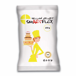 Pâte à Sucre Jaune Yellow Velvet 250g Smartflex Pâte à Sucre Jaune Yellow Velvet 250g Smartflex