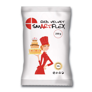 Pâte à Sucre Rouge Red Velvet 250g Smartflex Pâte à Sucre Rouge Red Velvet 250g Smartflex